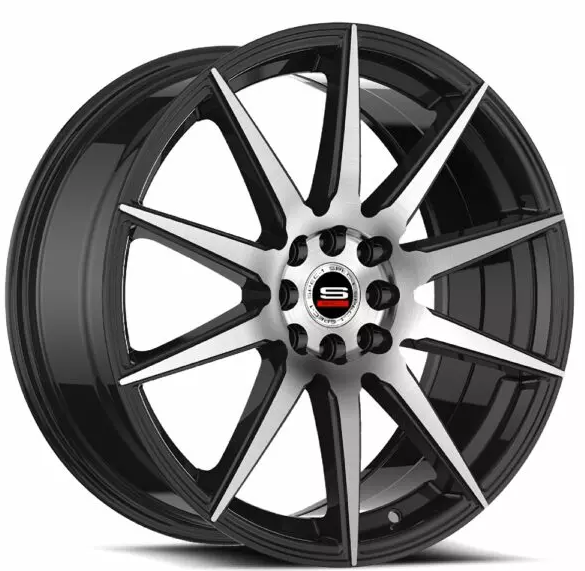 Spec-1 SP-51 20x8.5 5x114.3 5x120 +38 Cb 73.1 Gloss Black & Machined