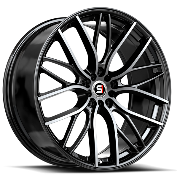Spec-1 SP-61 18x8.0 4x100 4x114.3 +38 Cb 73.1 Gloss Black & Machined