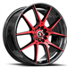 Spec-1 SP-71 18x8.0 5x114.3 5x120 +38 Cb 73.1 Gloss Black & Red Machined