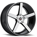Spec-1 SP-36 18x8 5x114.3 +38 Cb 73.1 Gloss Black & Brushed