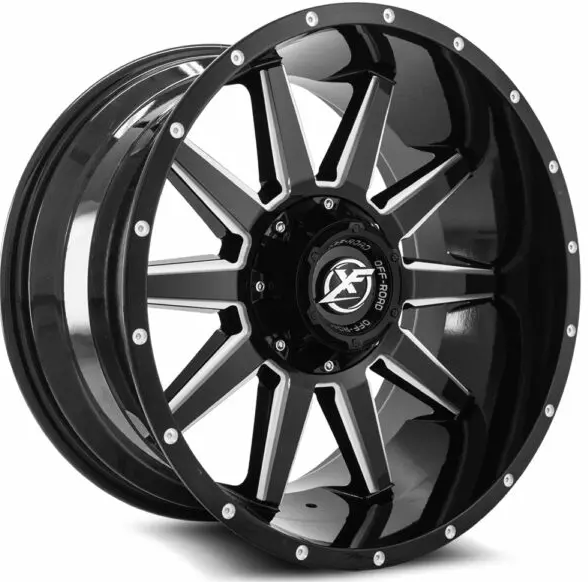 XF Off-Road XF-219 17x9 6x135 6x139.7 +12 Cb 106.4 Gloss Black & Milled
