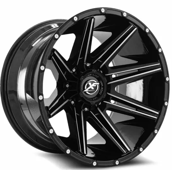 XF Off-Road XF-220 18X9 5X127 5X139.7 +12 Cb 78.1 Gloss Black & Milled
