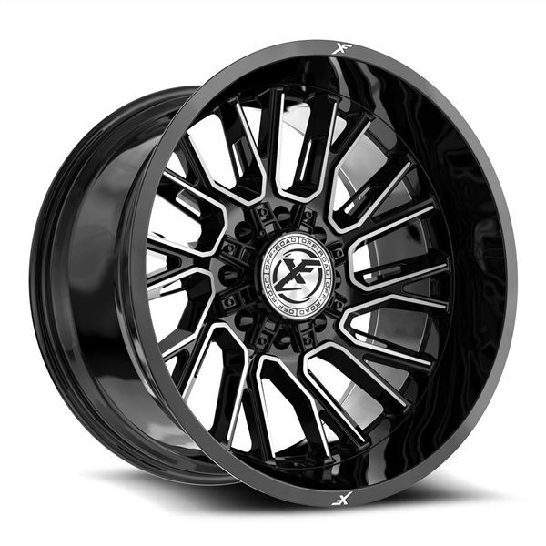 XF Off-Road XF-230 20x9 8x165.1 8x170 +12 Cb 125.2 Gloss Black & Machined