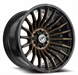 XF Off-Road XF-231 17x9 6x135 6x139.7 +12 Cb 106.4 Satin Black & Bronze Machined Double Dark Tint