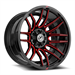 XF Off-Road XF-232 20x9 6x135 6x139.7 +12 Cb 106.4 Gloss Black & Red Milled