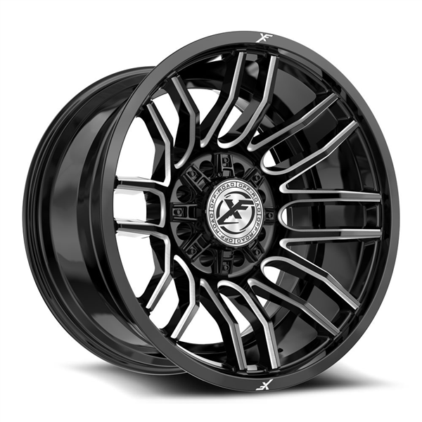 XF Off-Road XF-232 22x12 8x165.1 8x180 -44 Cb 125.2 Gloss Black & Milled