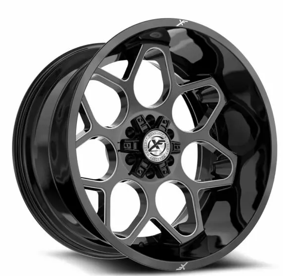 XF Off-Road XF-233 20x10 6x135 6x139.7 -12 Cb 106.4 Gloss Black & Milled