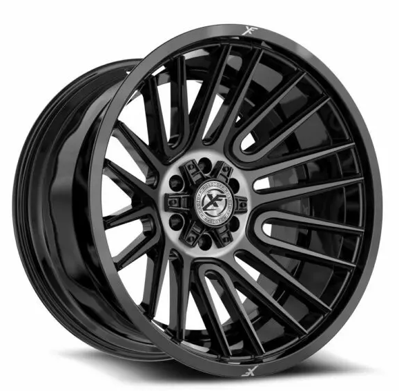 XF Off-Road XF-234 17x9 6x135 6x139.7 0 Cb 106.4 Gloss Black & Brushed Double Dark Tint