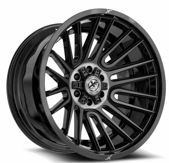 XF Off-Road XF-234 17x9 6x135 6x139.7 +12 Cb 106.4 Gloss Black & Brushed Double Dark Tint