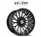 XF OFF-ROAD XF-237 24X14 6X135 6X139.7 -76 CB 106.4 GLOSS BLACK & MILLED
