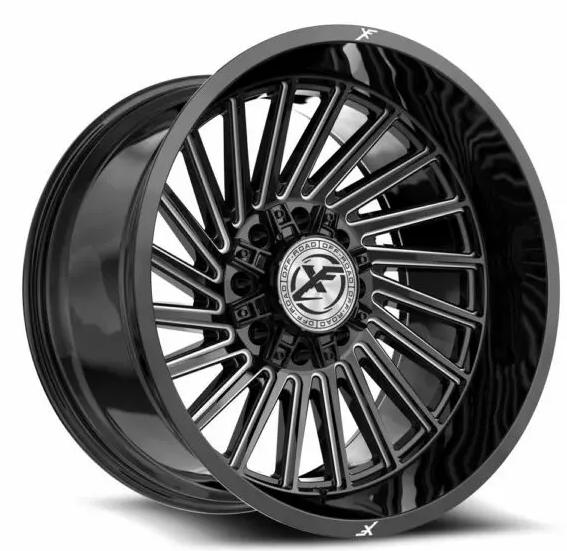 XF Off-Road XF-239 20X10 8X165.1 8X170 -12 Cb 125.2 Gloss Black & Milled