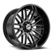 XF Off-Road XF-240 17x9 5x127 5x139.7 0 Cb 78.1 Gloss Black & Brushed Double Dark Tint