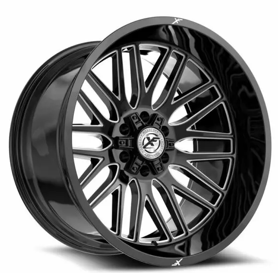 XF Off-Road XF-240 17x9 6x135 6x139.7 +12 Cb 106.4 Gloss Black & Milled