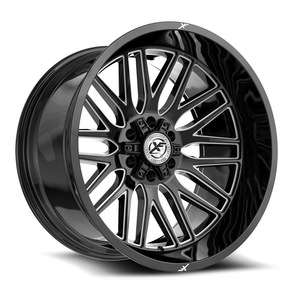 XF Off-Road XF-240 22x12 5x127 5x139.7 -44 Cb 78.1 Gloss Black & Milled