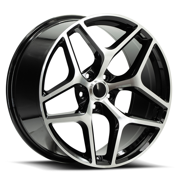 OE. Revolution Z28 22X10 5X120 +25 Cb 71.5 Gloss Black & Machined